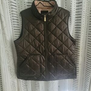 Kate Spade Quilted Vest Olive Green XL